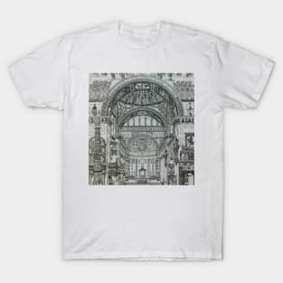 Church temple of sublime architecture to God the Father T-Shirt